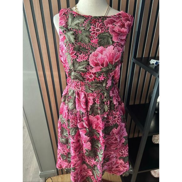 Anthropologie Lalia Lace Dress Floral Embroidery by Eri + Ali size 6 - Picture 1 of 7